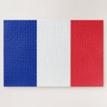 Franse Vlag (Frankrijk) Legpuzzel<br><div class="desc">Dit ontwerp toont de nationale vlag van Frankrijk (officiële naam: Franse Republiek, République française), een land dat bestaat uit het vasteland van Frankrijk in West-Europa en verschillende overzeese gebieden en territoria. Het gebied van Frankrijk strekt zich uit van de Middellandse Zee tot het Kanaal en de Noordzee, en van de...</div>