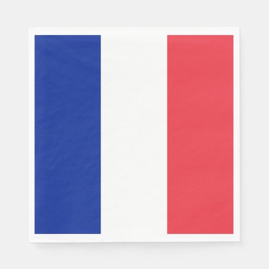 Franse vlag (Frankrijk) Napkins Servet (Voorkant)