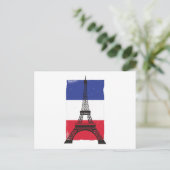 Franse vlag Frankrijk Parijs Briefkaart (Staand voorkant)