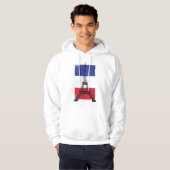 Franse vlag Frankrijk Parijs Hoodie (Voorkant volledig)