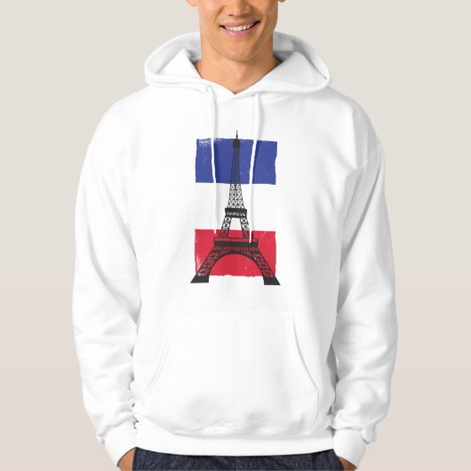 Franse vlag Frankrijk Parijs Hoodie (Voorkant)