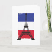 Franse vlag Frankrijk Parijs Kaart (Voorkant)