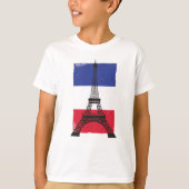 Franse vlag Frankrijk Parijs T-shirt (Voorkant)