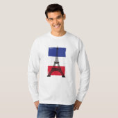 Franse vlag Frankrijk Parijs T-shirt (Voorkant volledig)