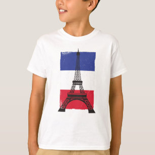 Franse vlag Frankrijk Parijs T-shirt