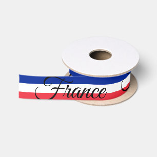 Franse vlag & Frankrijk reizen, vakantie / sport Satijnen Lint