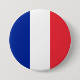 Franse Vlag (Frankrijk) Ronde Button 7,6 Cm