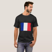 Franse vlag (Frankrijk) T-Shirt (Voorkant volledig)