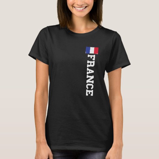 franse vlag franse rots francaise pride t-shirt (Voorkant)