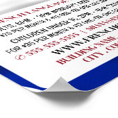 Franse vlag, Franse taalcursus Adverteren Poster (Hoek)