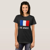 Franse vlag Franse vlag Franse roots Franse trots T-shirt (Voorkant volledig)