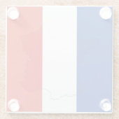 Franse vlag glazen onderzetter (Achterkant)