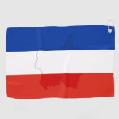 Franse vlag golfhanddoek (Horizontaal)