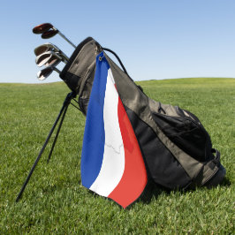 Franse vlag golfhanddoek