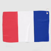 Franse vlag golfhanddoek (Horizontaal)