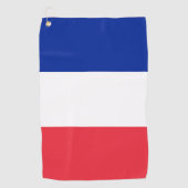 Franse vlag golfhanddoek (Voorkant)