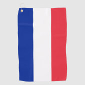 Franse vlag golfhanddoek (Voorkant)