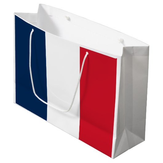 Franse Vlag Groot Cadeauzakje (Voorkant Gekanteld)