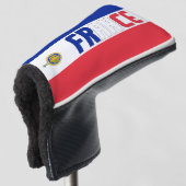 Franse vlag: Groot Patriottisch Golf Head-Hoesje Golfheadcover (3/4 voorkant)