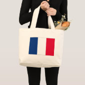 Franse vlag grote tote bag (Voorkant (product))