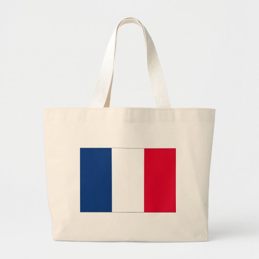 Franse vlag grote tote bag (Voorkant)