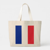 Franse Vlag Grote Tote Bag (Achterkant)