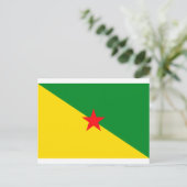 Franse vlag Guiana Briefkaart (Staand voorkant)