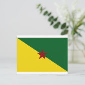 Franse vlag Guiana Briefkaart (Staand voorkant)