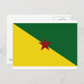 Franse vlag Guiana Briefkaart (Voorkant / Achterkant)