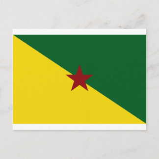 Franse vlag Guiana Briefkaart