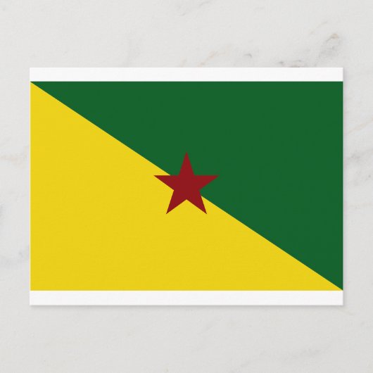 Franse vlag Guiana Briefkaart (Voorkant)