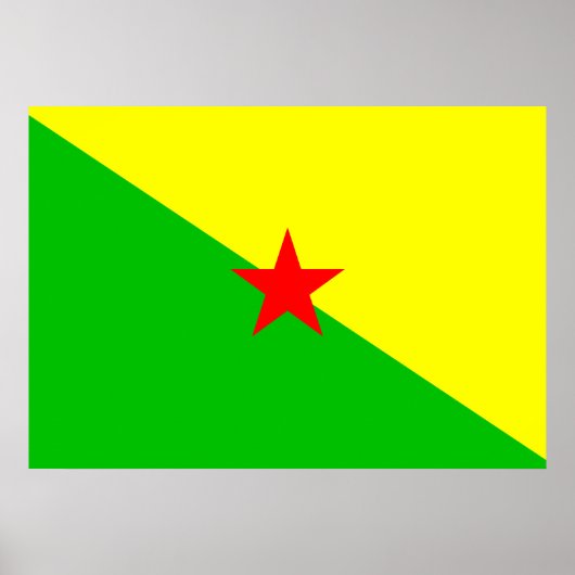 Franse vlag Guiana Poster (Voorkant)