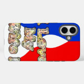 Franse vlag Hakuna Matata Ik hou van mijn vrouw af Case-Mate iPhone Case (Achterkant (horizontaal))