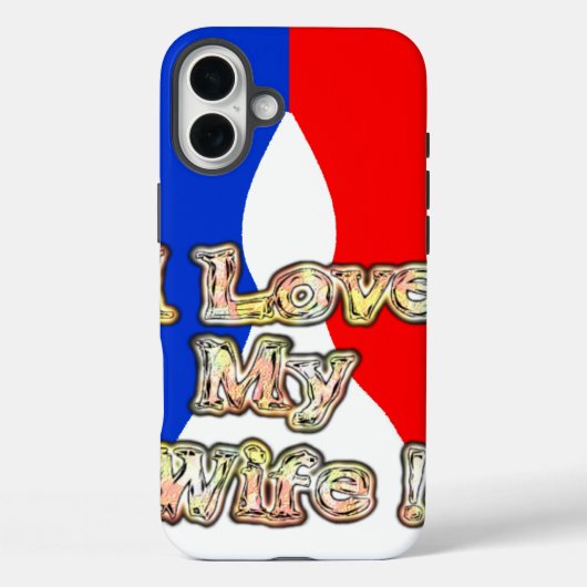 Franse vlag Hakuna Matata Ik hou van mijn vrouw af Case-Mate iPhone Case (Achterkant)