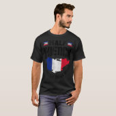 Franse vlag half Frans is beter dan geen T-shirt (Voorkant volledig)