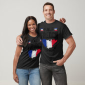 Franse vlag half Frans is beter dan geen T-shirt (Unisex)