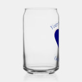 Franse Vlag Hart Persoonlijk Blikvorm Glas (Rechts)