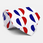 Franse vlag Hart Valentijn 1 Stropdas (Opgerold)