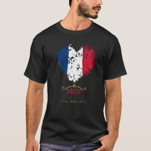 Franse vlag : hartslag voor kinderen en frankrijk t-shirt