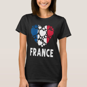 Franse vlag : hartslag voor kinderen en frankrijk t-shirt