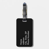 Franse vlag Heart Bagagelabel (Achterkant verticaal)