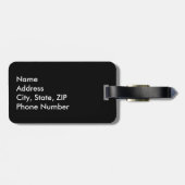 Franse vlag Heart Bagagelabel (Achterkant horizontaal)