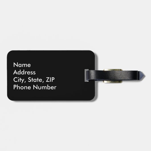 Franse vlag Heart Bagagelabel (Achterkant horizontaal)