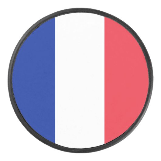 Franse Vlag Hockey Puck (Voorkant)