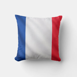 Franse vlag in geel – moderne artistieke draai kussen