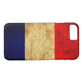 Franse vlag in Grunge Case-Mate iPhone Case (Achterkant (Horizontaal))