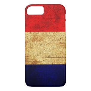 Franse vlag in Grunge Case-Mate iPhone Case