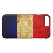 Franse vlag in Grunge Case-Mate iPhone Case (Achterkant (Horizontaal))