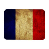 Franse vlag in Grunge Magneet (Horizontaal)