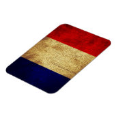 Franse vlag in Grunge Magneet (Linkerzijde)